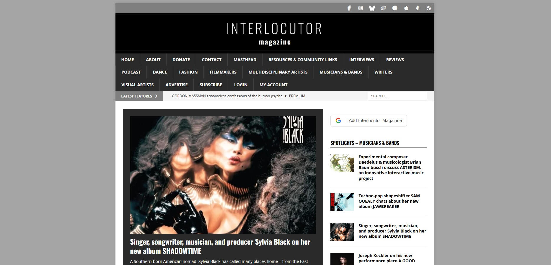 Interlocutor Magazine Interlocutor Magazine